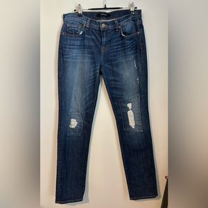 J Brand size 27 dark blue jeans
